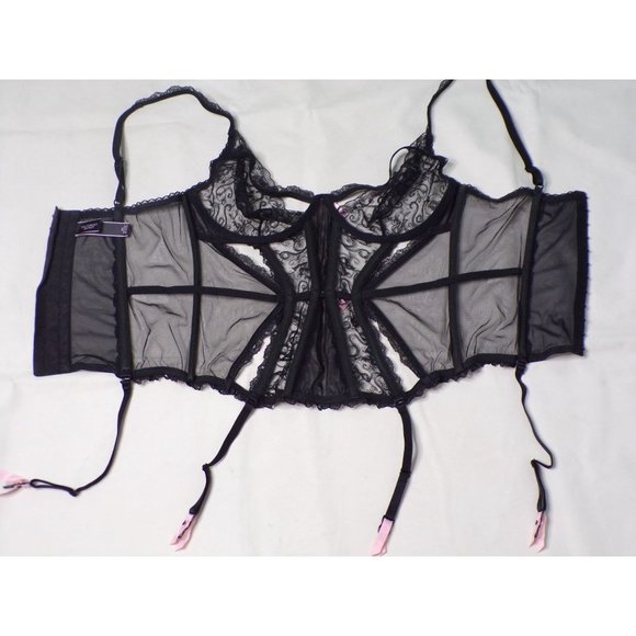 Victoria's Secret Bustier Garter 36D & Mapale Nightie M/L - Picture 9 of 10